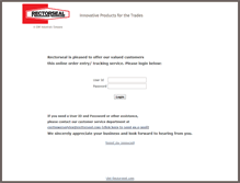 Tablet Screenshot of online.rectorseal.com